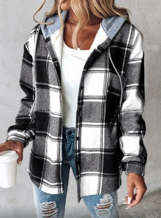 Women’s Oversized Plaid Jacket – Chic Autumn & Winter Layering Style