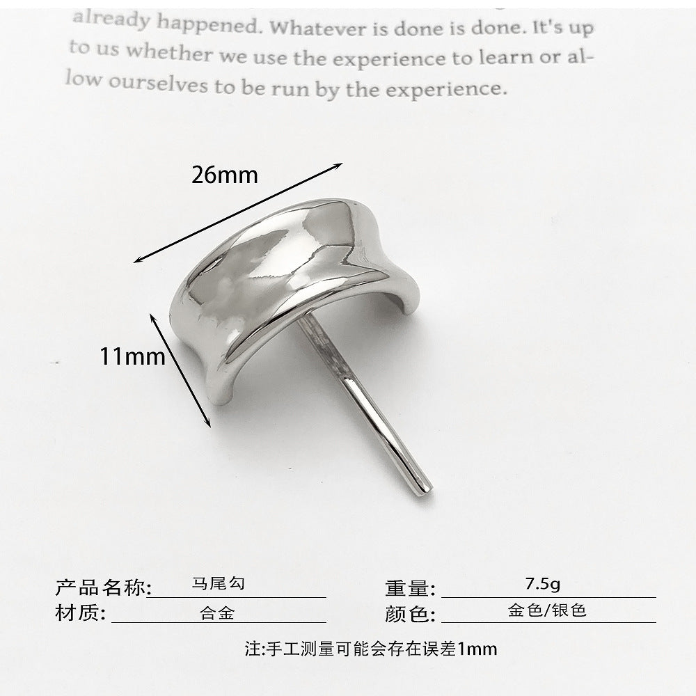 Japanese & Korean Fashion Hairpins – Elegant Metal Ponytail Hooks - La Charlottes