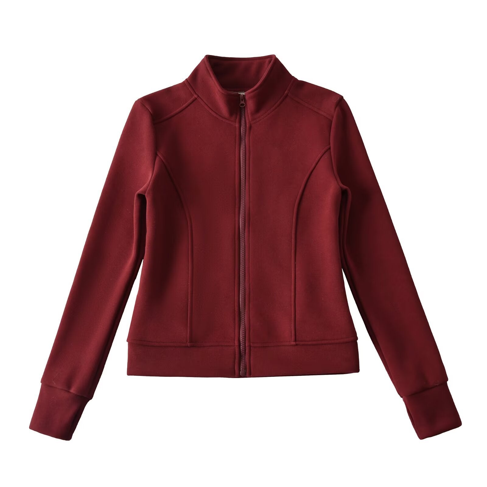 Luxury Stand-Up Collar Hoodie | Slim Fit Zipper Jacket