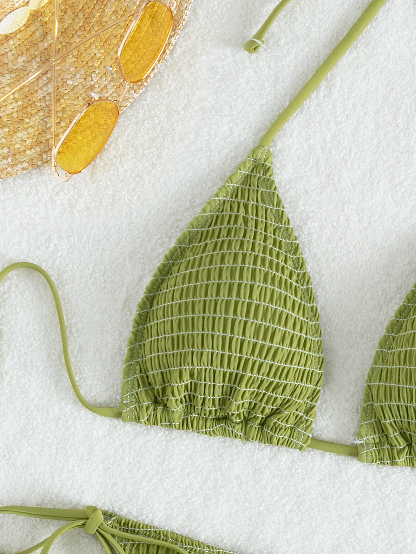 Turn heads with our Printed Lace-Up Triangle Bikini, designed for women who love confidence and style. - La Charlottes