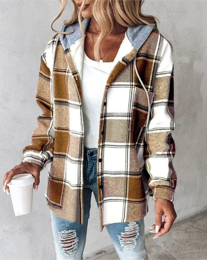 Women’s Oversized Plaid Jacket – Chic Autumn & Winter Layering Style