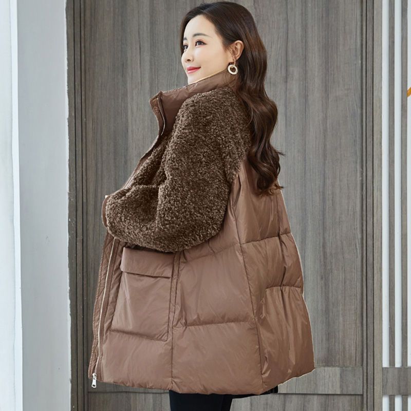 Long Sleeve Cotton Coat for Women, Loose Fit, Warm Winter Jacket, Casual Style, Plus Size, Mid-Length, Maternity-Friendly Design