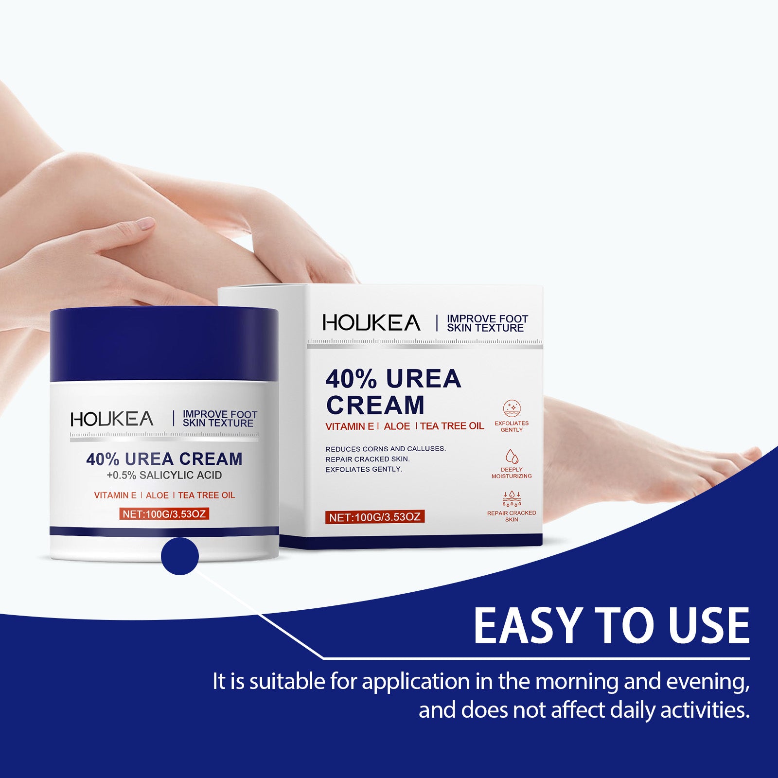 Houkea Moisturizing Protective Foot Cream - La Charlottes