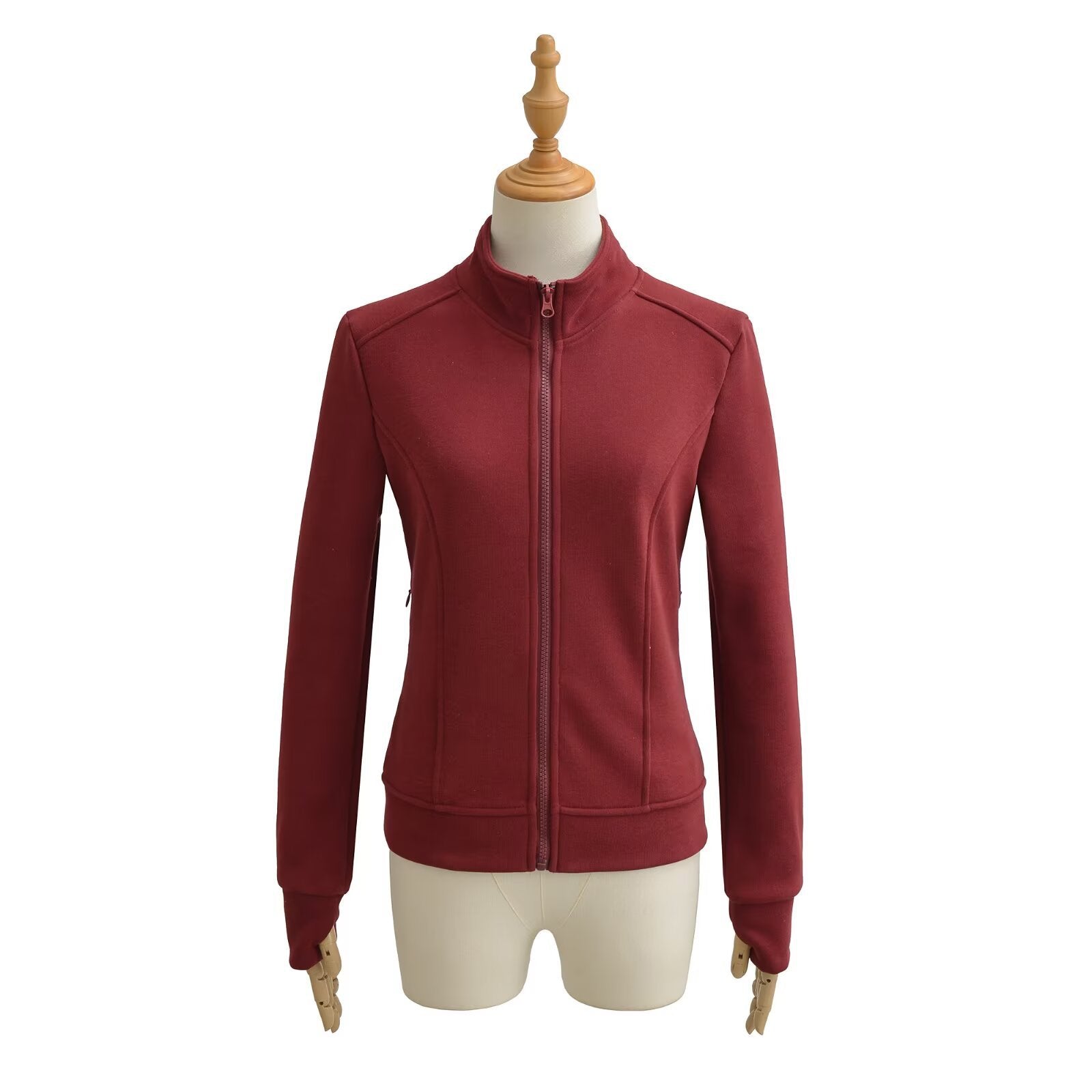 Luxury Stand-Up Collar Hoodie | Slim Fit Zipper Jacket