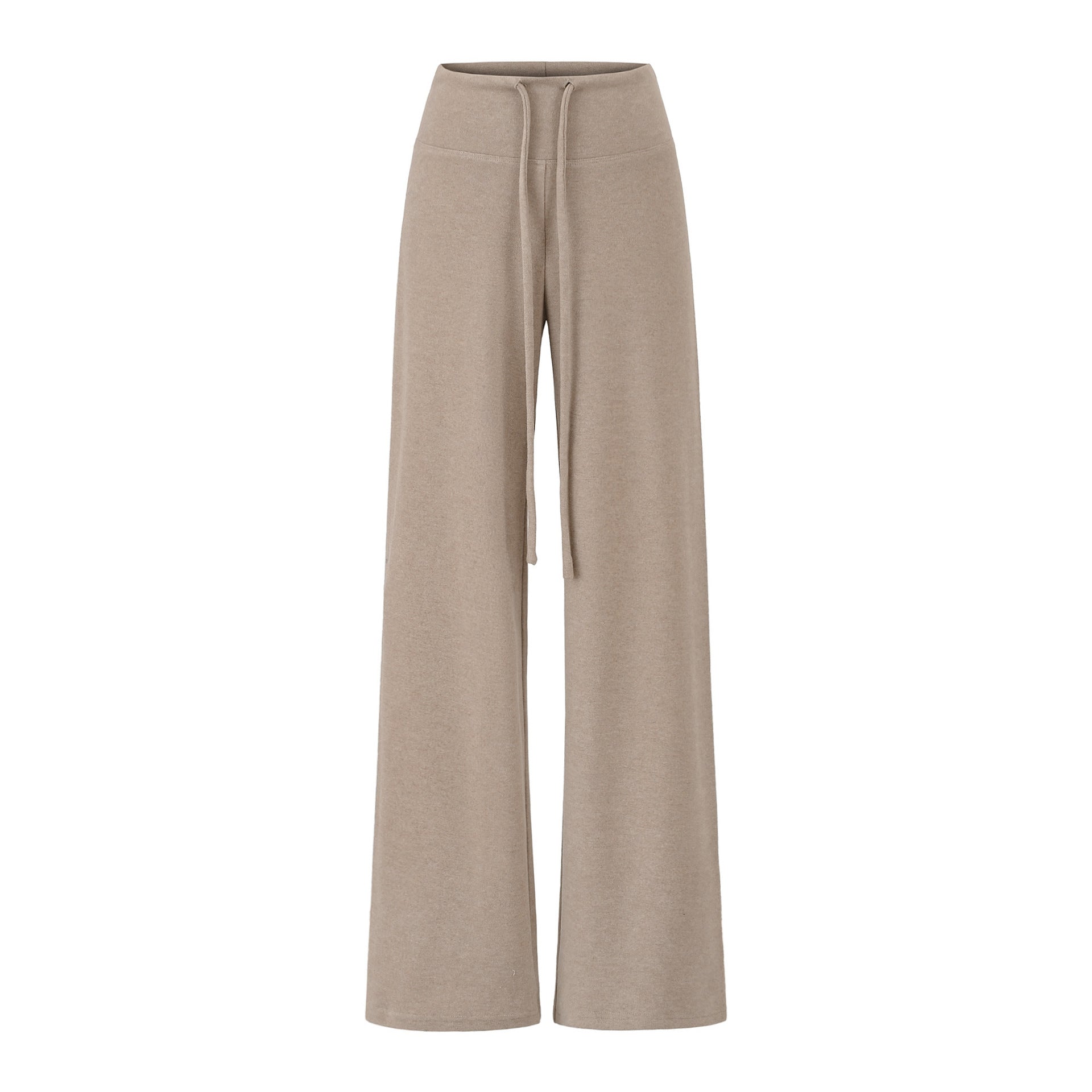 Drawstring loose wide leg straight leg pants - La Charlottes