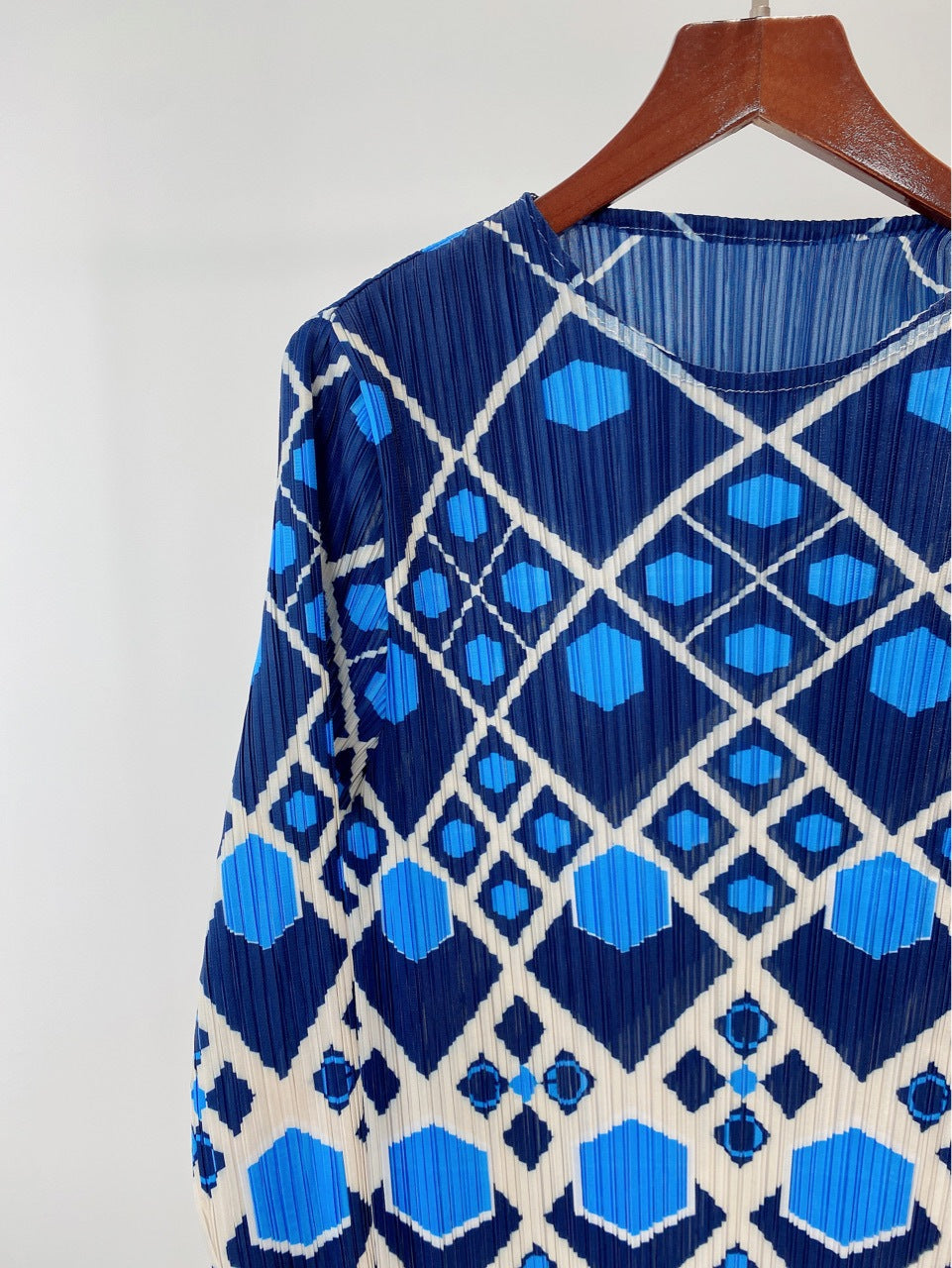 Ladies Crinkle Print Midi Dress