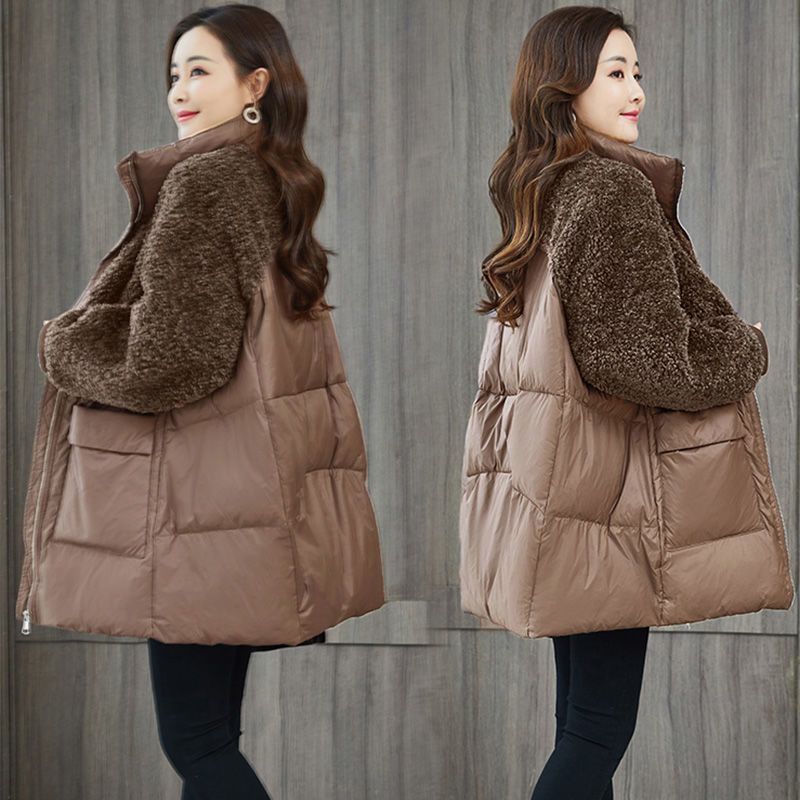 Long Sleeve Cotton Coat for Women, Loose Fit, Warm Winter Jacket, Casual Style, Plus Size, Mid-Length, Maternity-Friendly Design