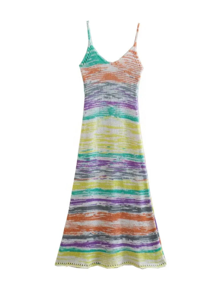 Ladies Knit Long Slip Dress - La Charlottes
