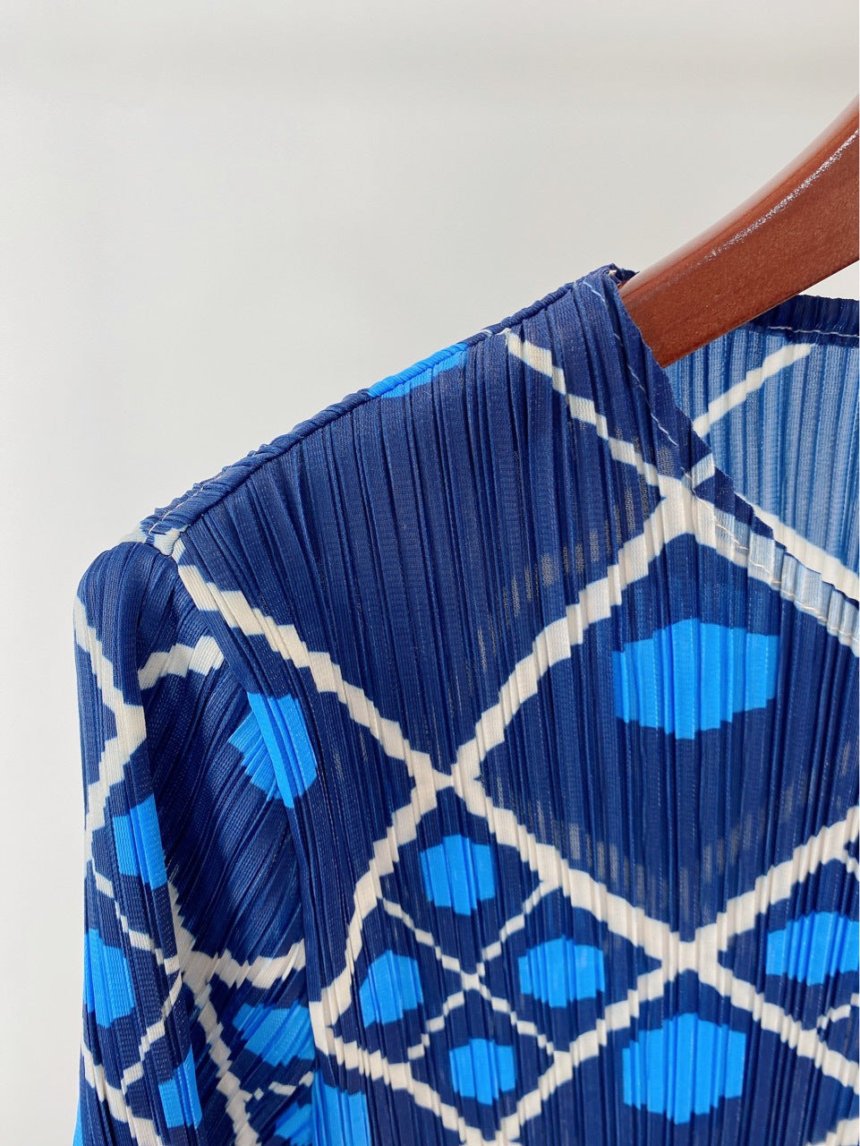 Ladies Crinkle Print Midi Dress