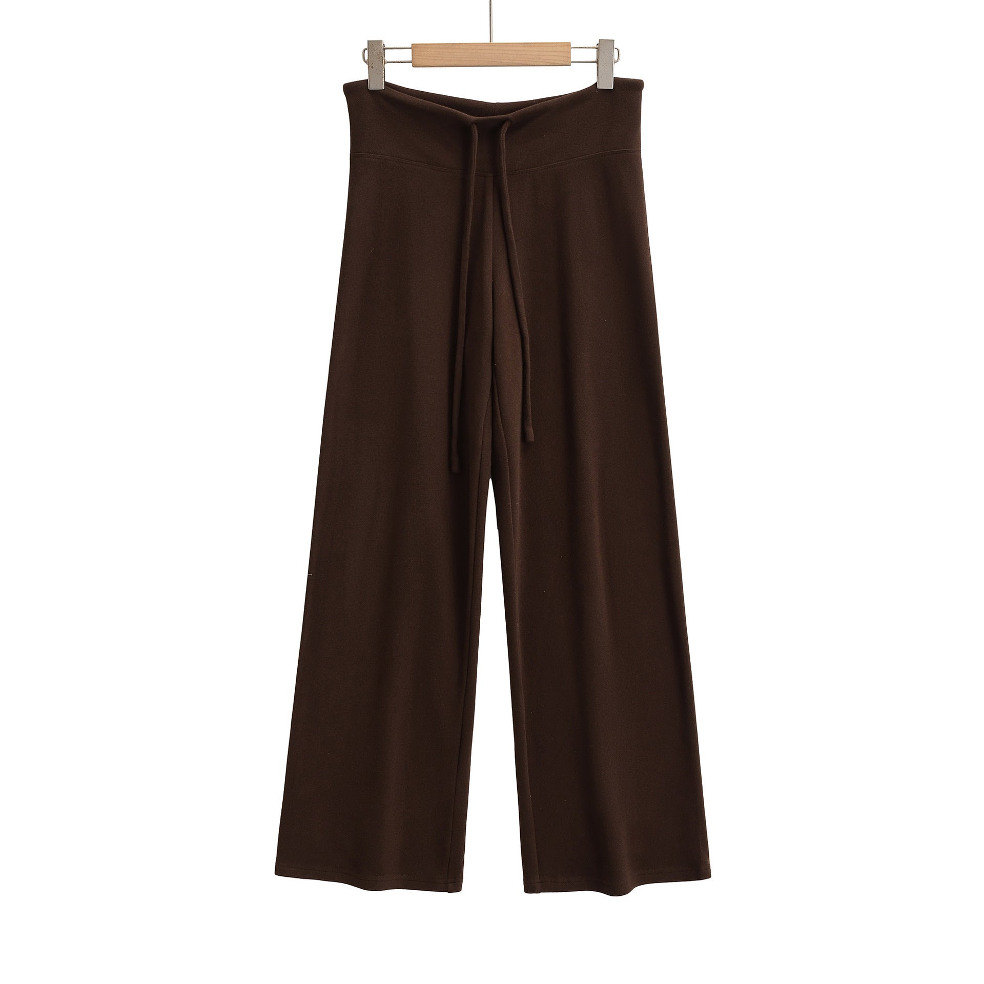 Drawstring loose wide leg straight leg pants - La Charlottes