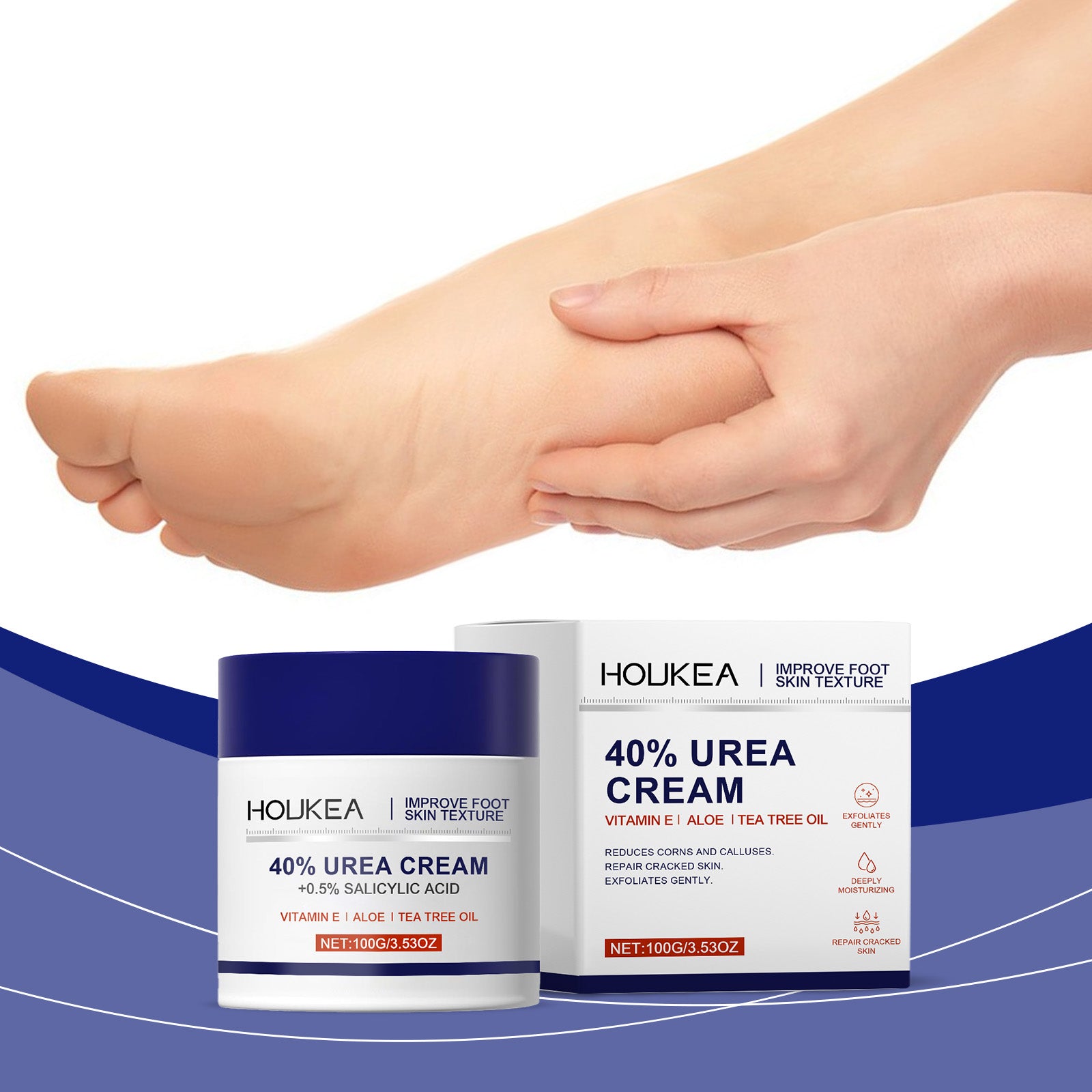 Houkea Moisturizing Protective Foot Cream - La Charlottes