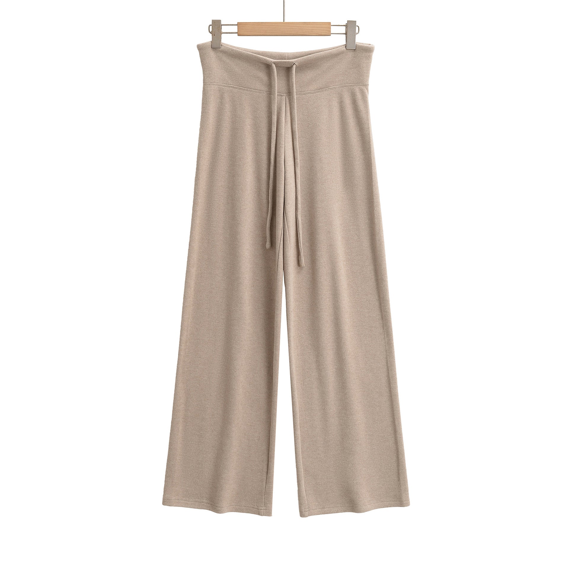 Drawstring loose wide leg straight leg pants - La Charlottes