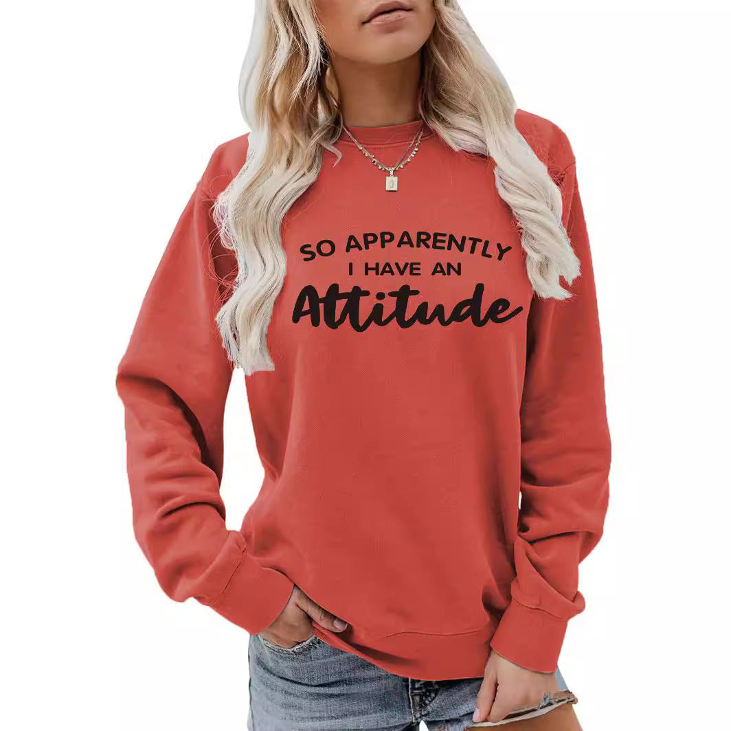 Velvet Round Neck Sweatshirt – Streetwear Slogan Style
