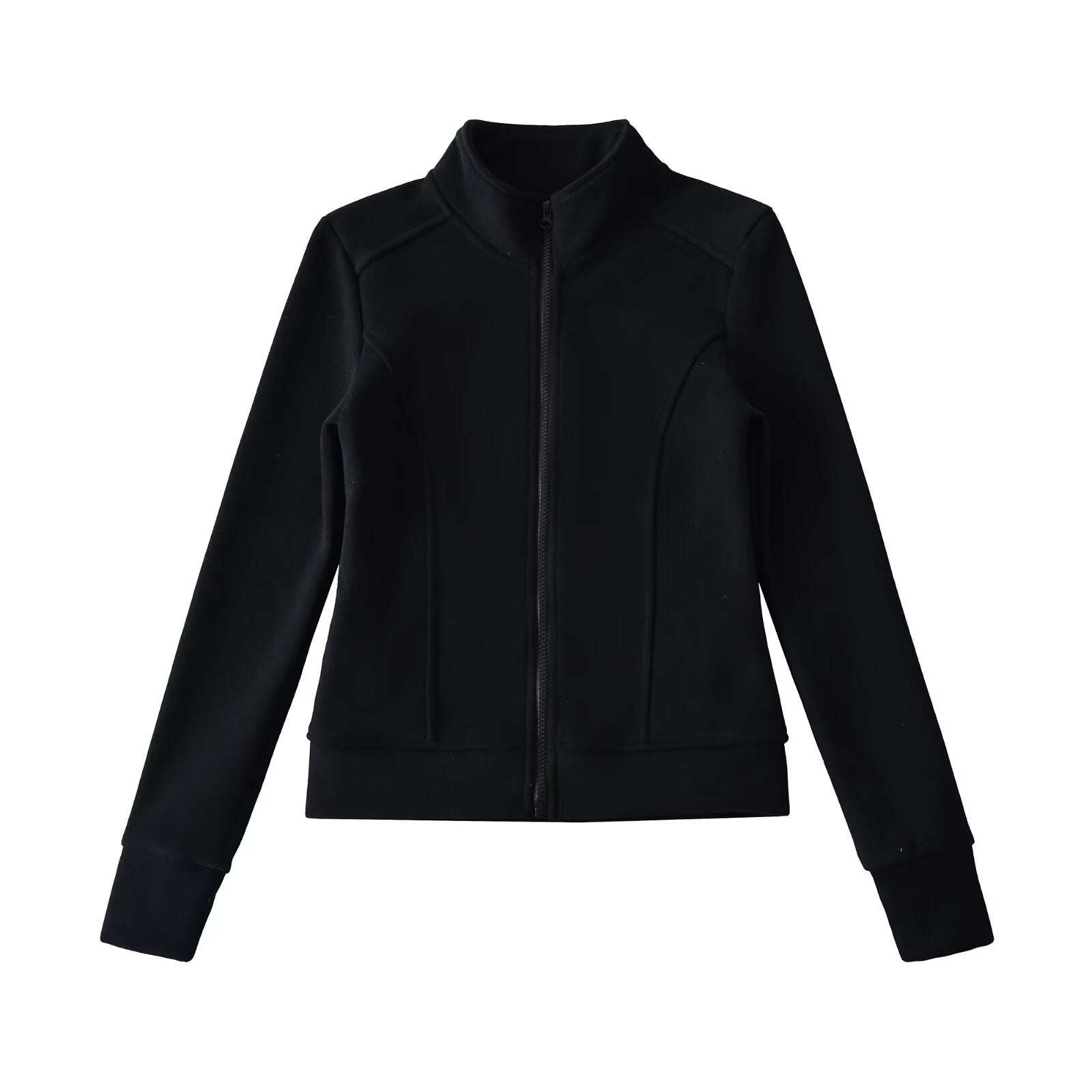 Luxury Stand-Up Collar Hoodie | Slim Fit Zipper Jacket