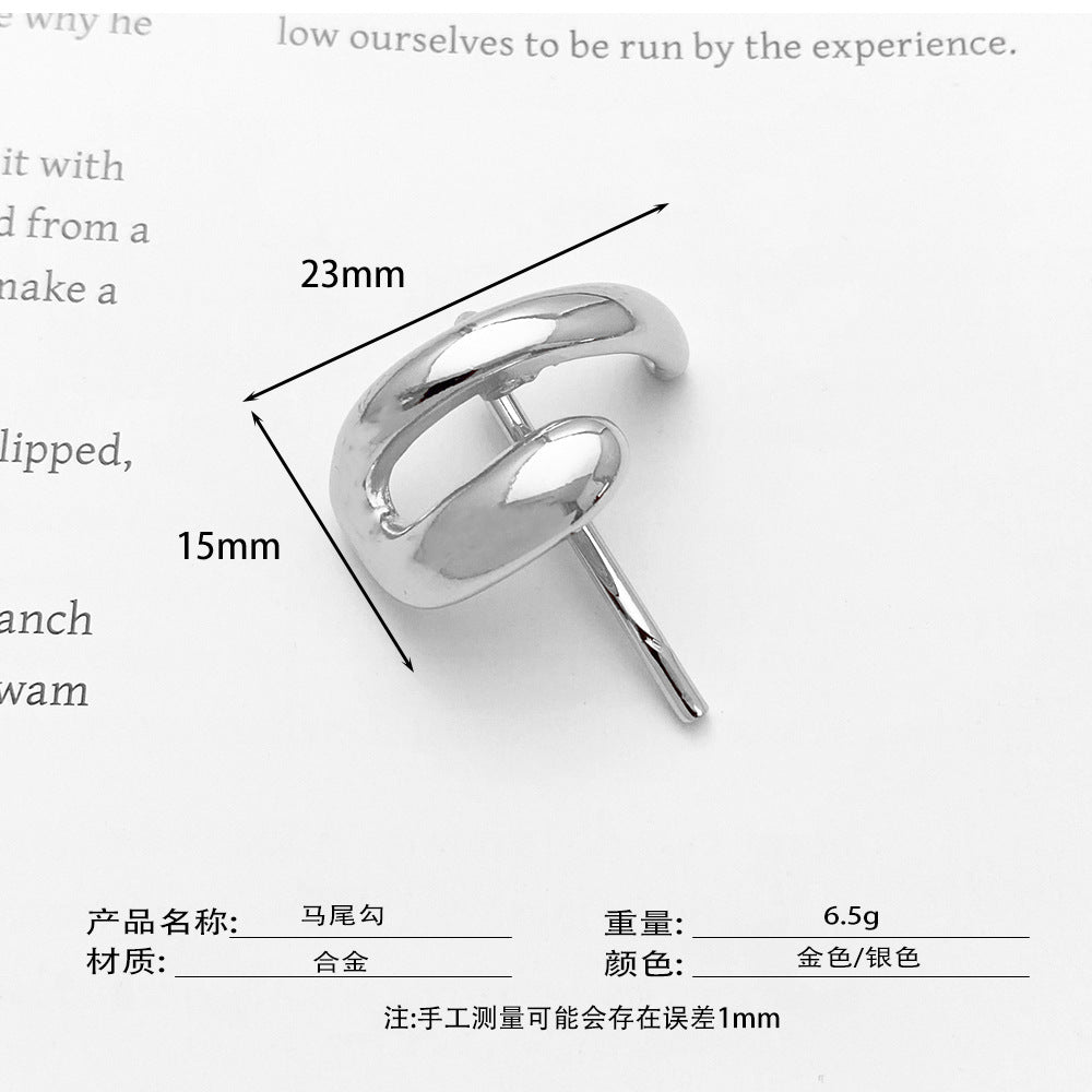 Japanese & Korean Fashion Hairpins – Elegant Metal Ponytail Hooks - La Charlottes