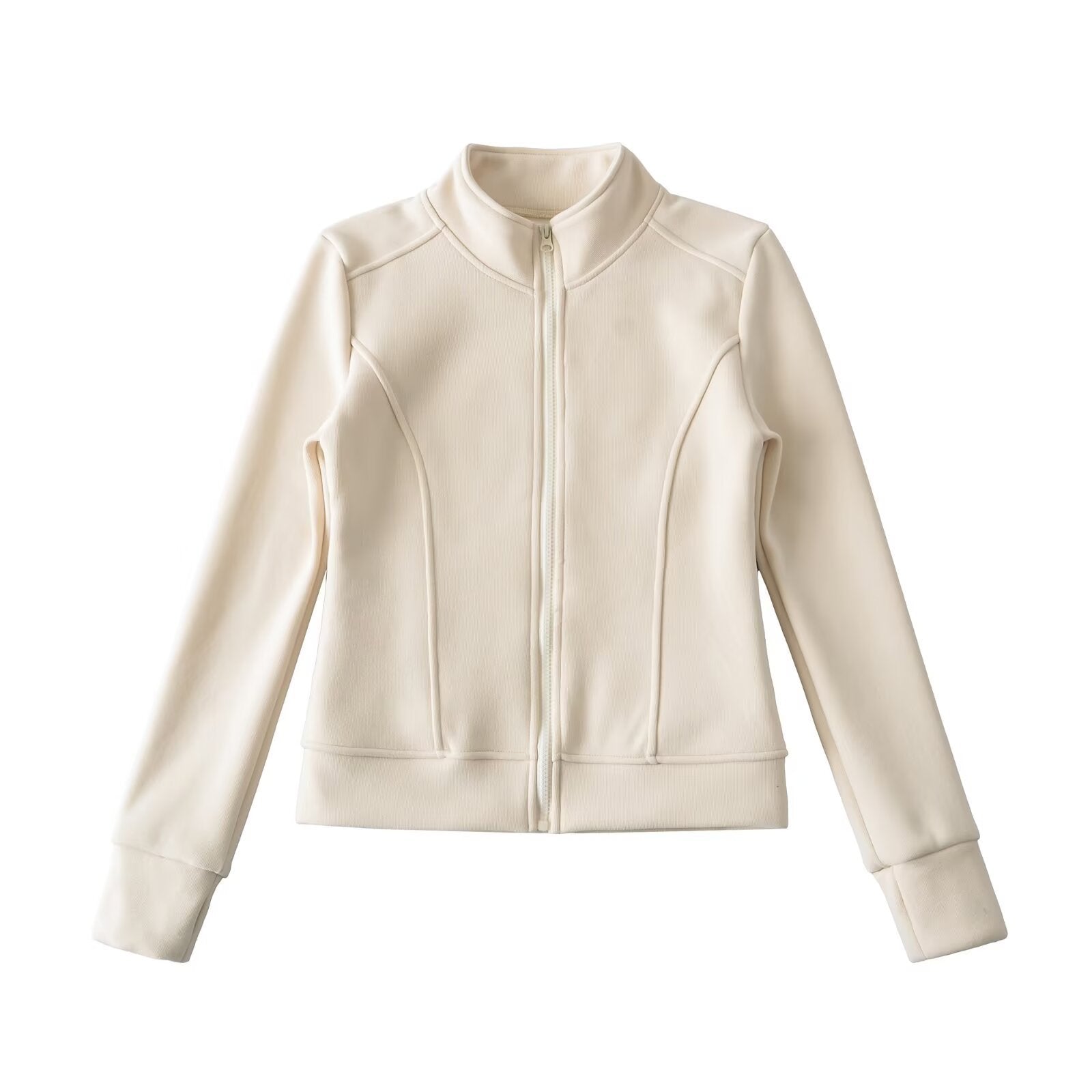 Luxury Stand-Up Collar Hoodie | Slim Fit Zipper Jacket