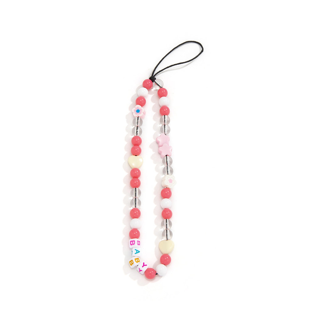 Fashion daisy acrylic letter bag, mobile phone hanging chain, - La Charlottes