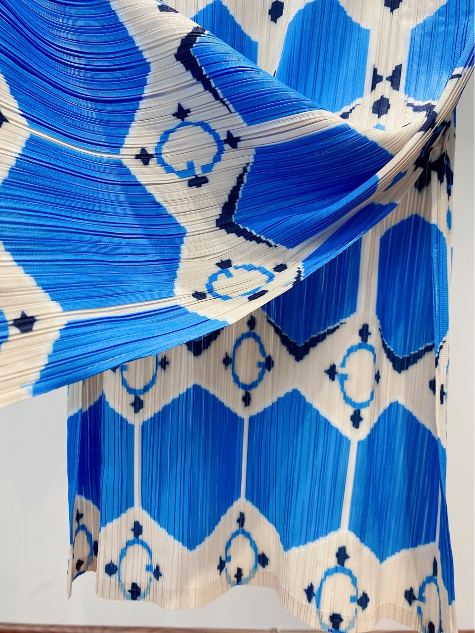 Ladies Crinkle Print Midi Dress