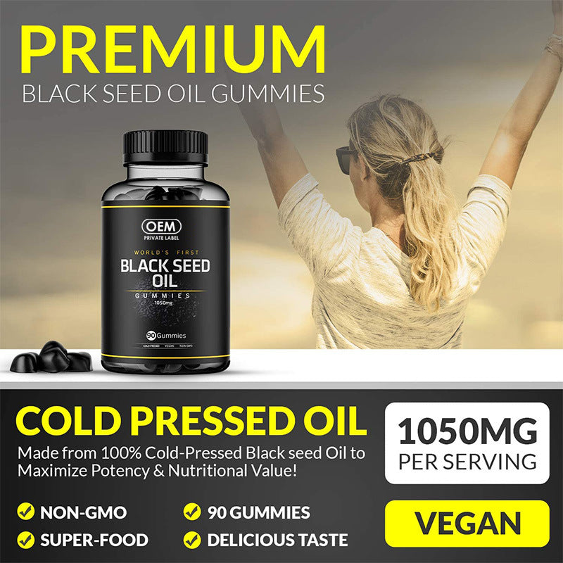 Black seed oil gummies hair gummies - La Charlottes