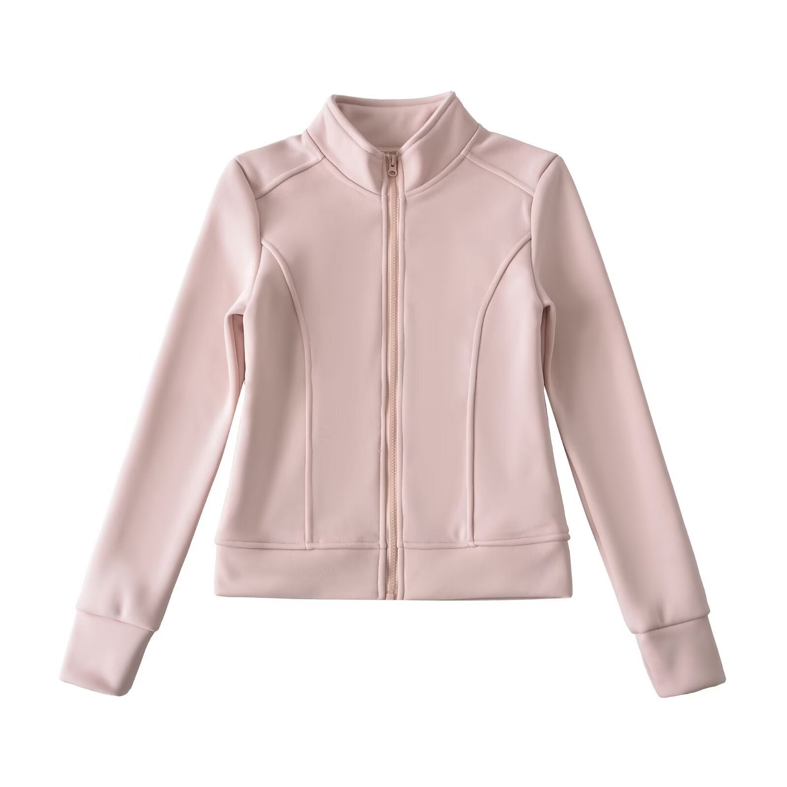 Luxury Stand-Up Collar Hoodie | Slim Fit Zipper Jacket