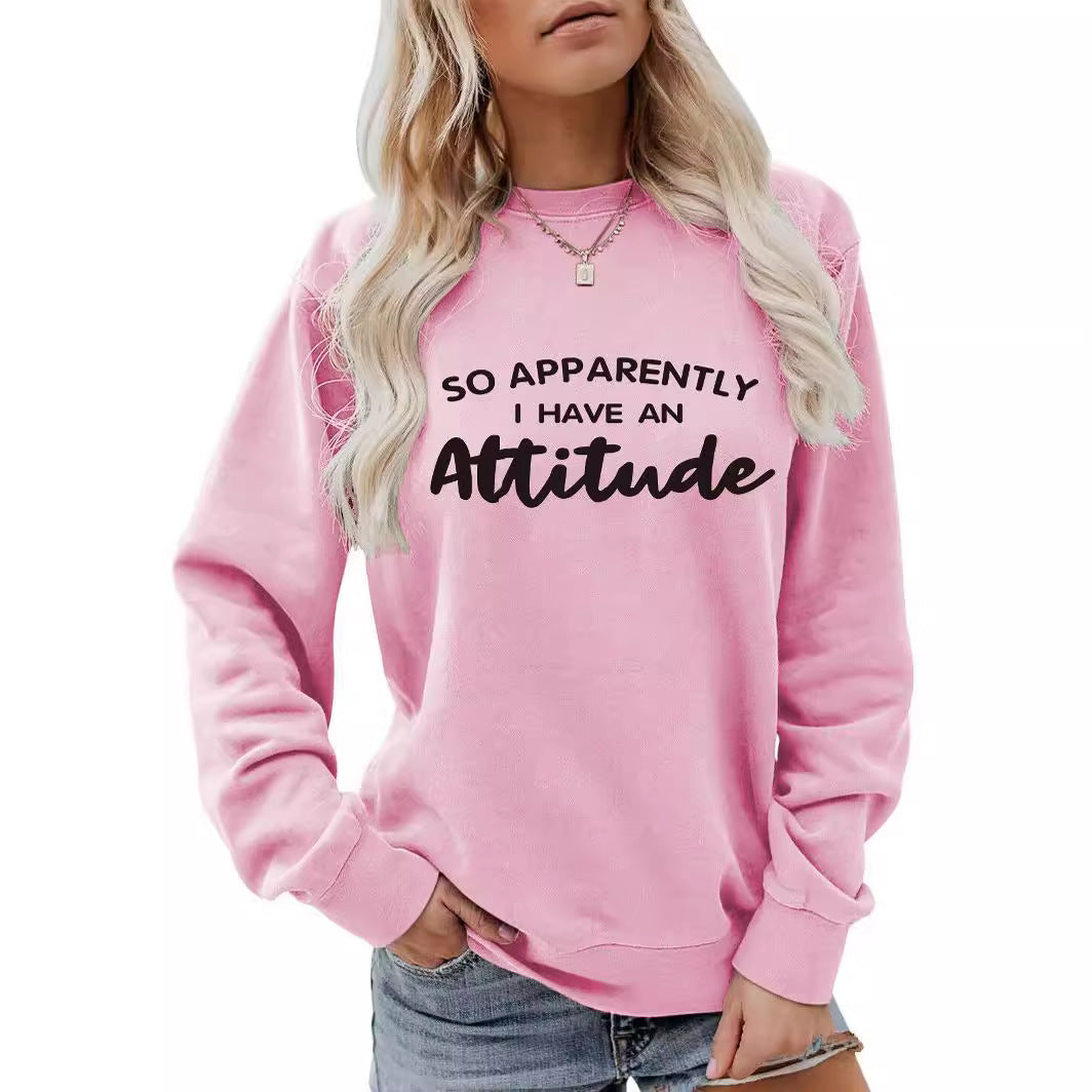 Velvet Round Neck Sweatshirt – Streetwear Slogan Style