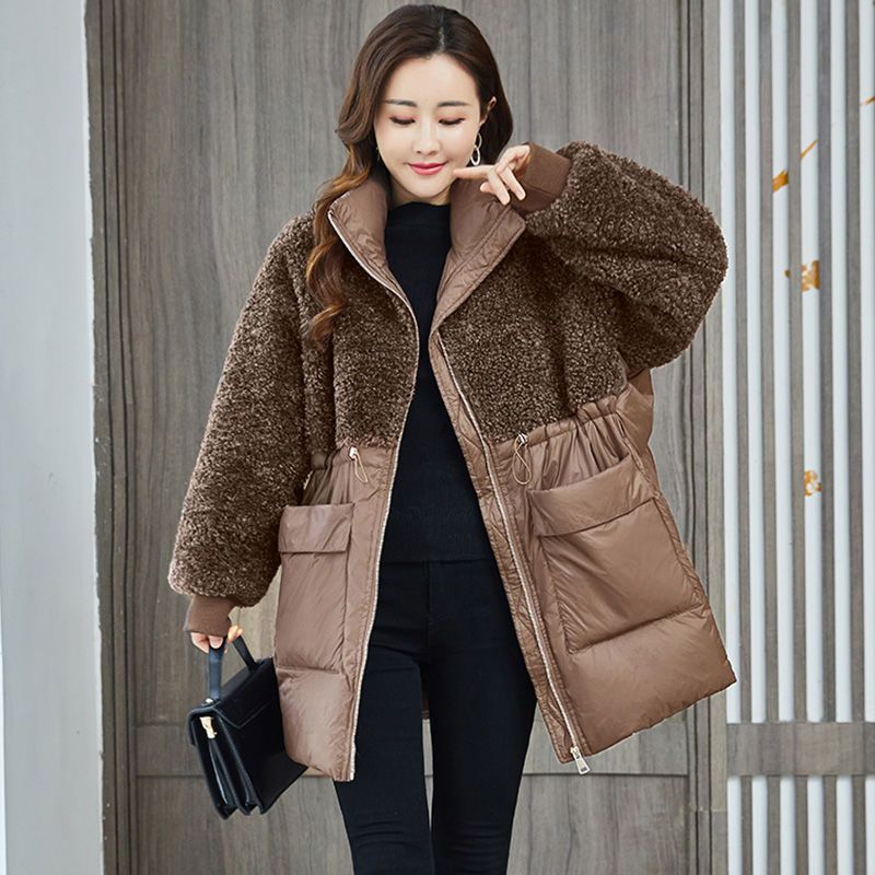 Long Sleeve Cotton Coat for Women, Loose Fit, Warm Winter Jacket, Casual Style, Plus Size, Mid-Length, Maternity-Friendly Design