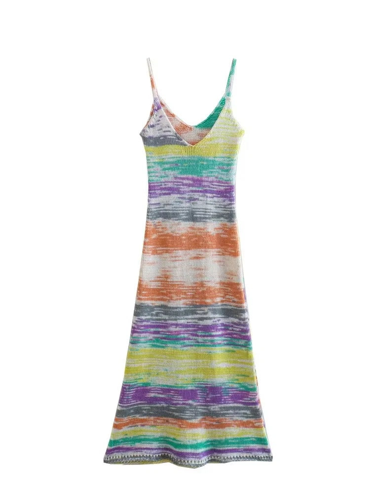 Ladies Knit Long Slip Dress - La Charlottes