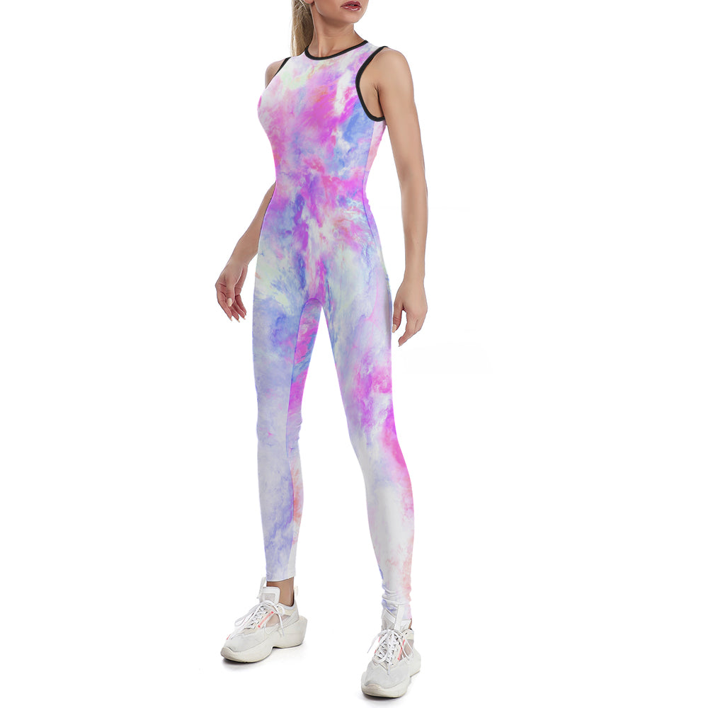 Colorful Ladies Bodysuit Yoga Pants - La Charlottes