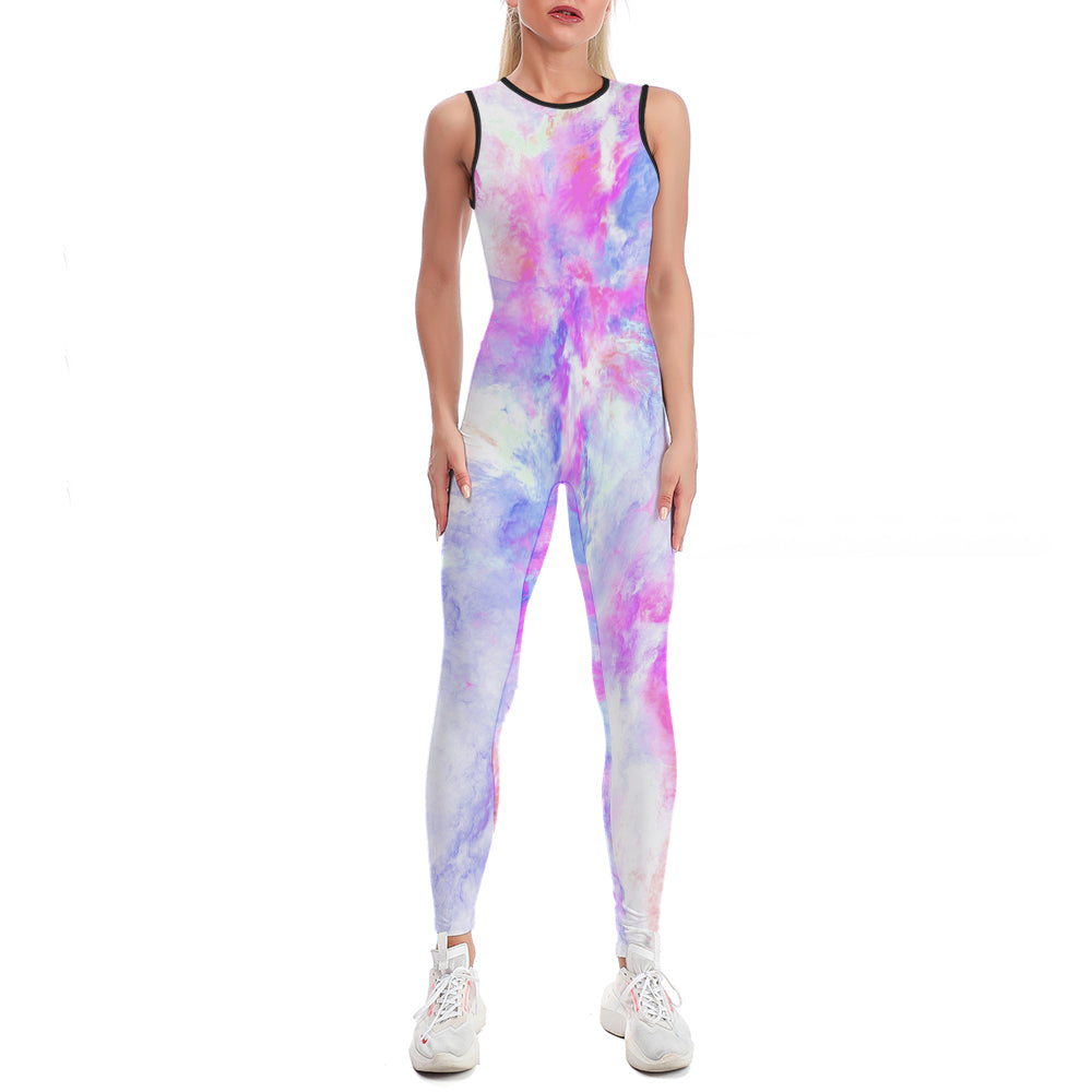 Colorful Ladies Bodysuit Yoga Pants - La Charlottes